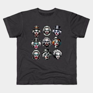 Clowncore Creepy Clown Club Kids T-Shirt